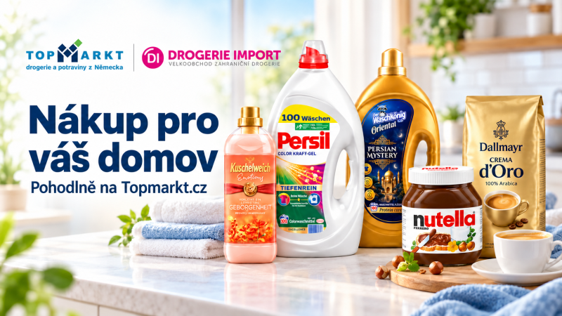 Topmarkt a Drogerie Import – drogerie a potraviny z Německa pro vaši domácnost